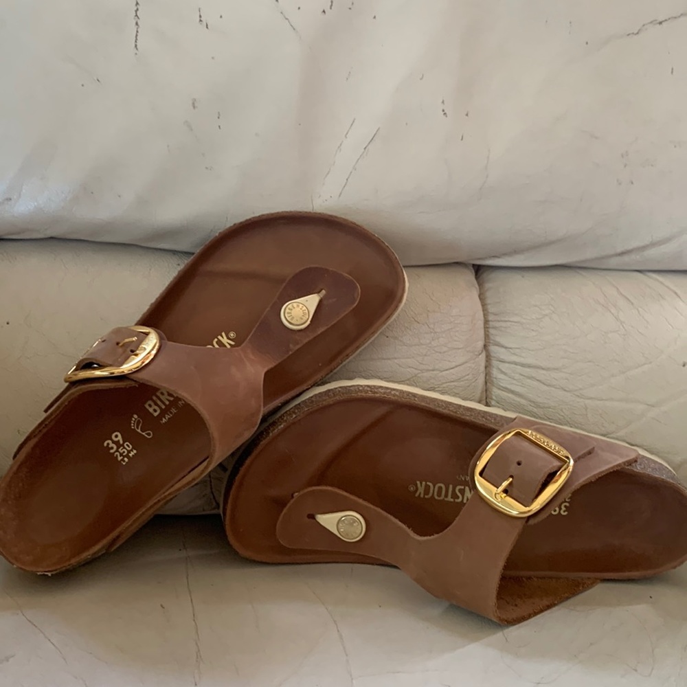 Birkenstock Big Buckle Gizeh 39 R Cognac